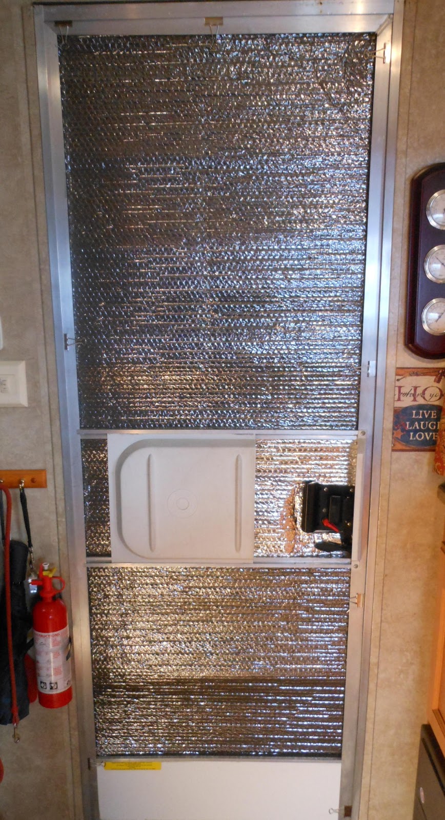 The Accidental Trailerist: RV Door Insulation for Winter
